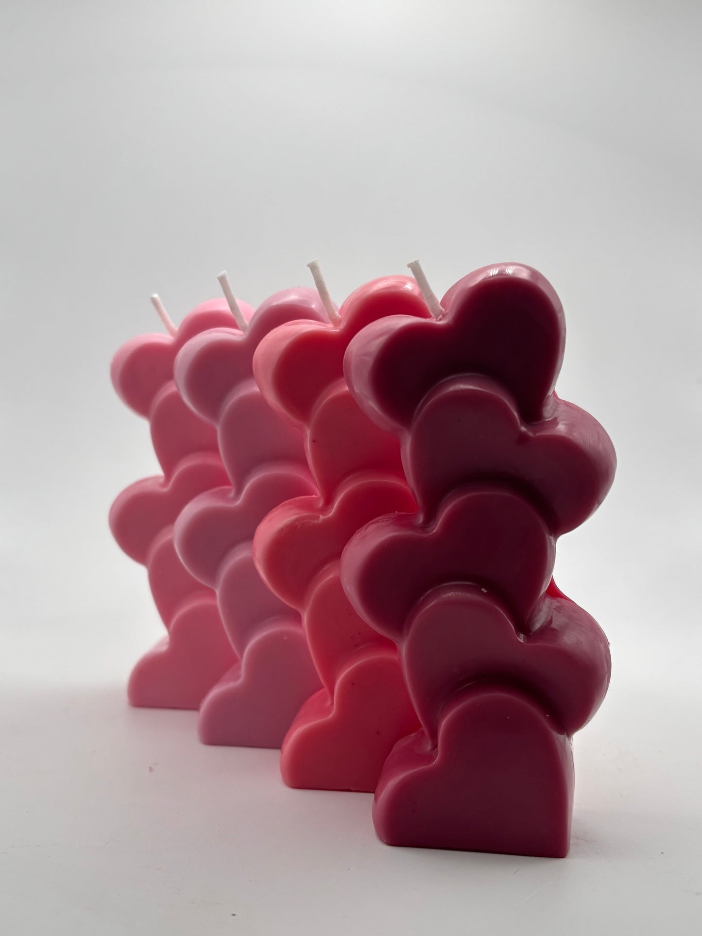 Corazones apilados