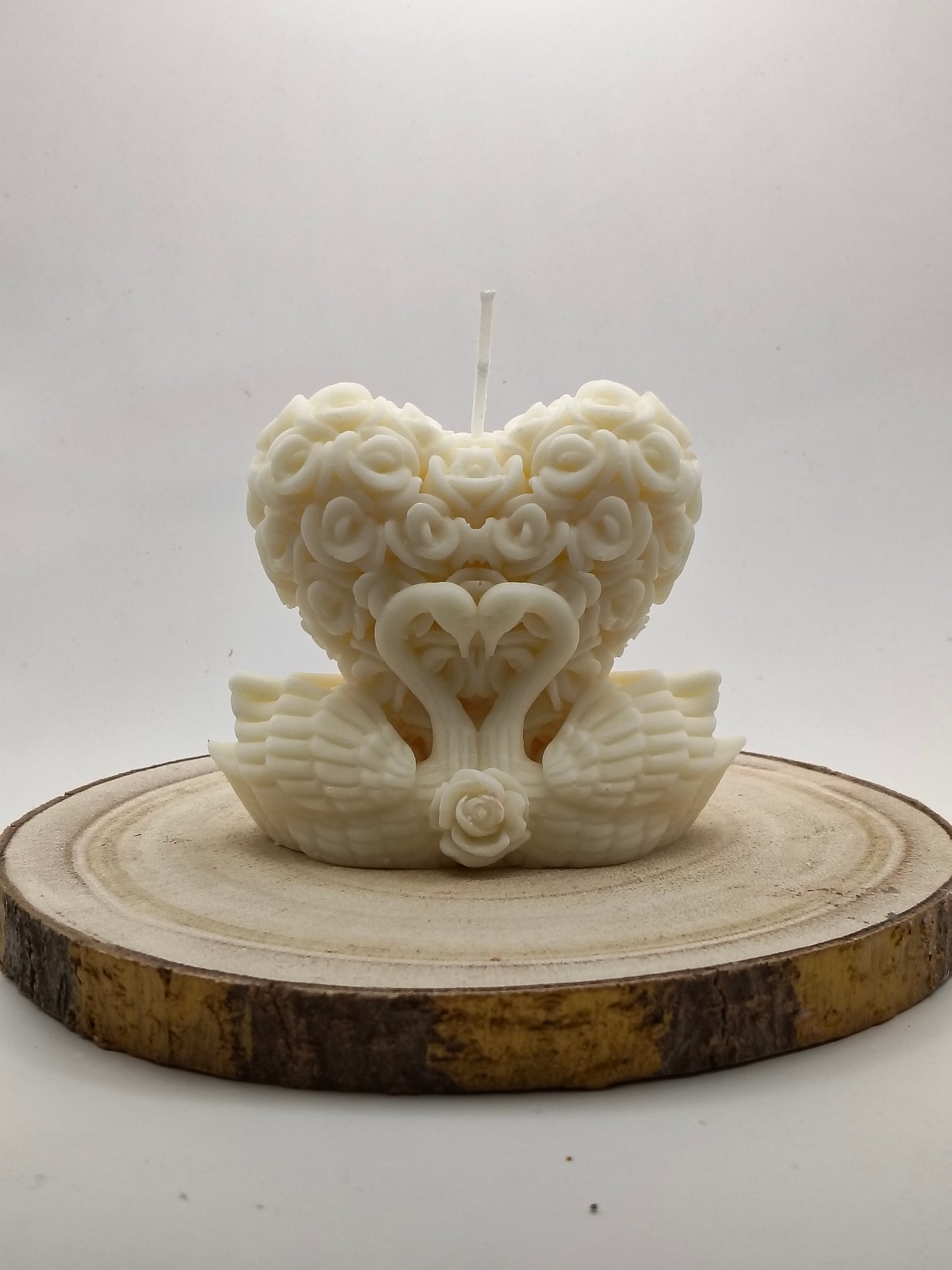 Vela "Corazón de cisnes"
