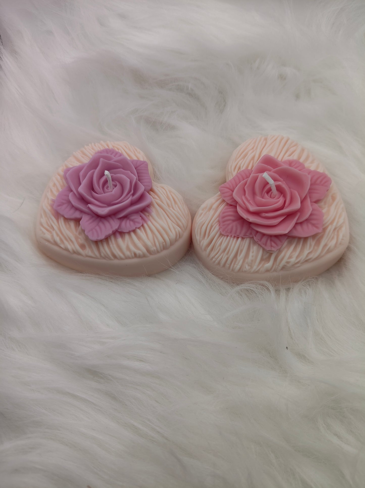 Vela "Corazón con flor"