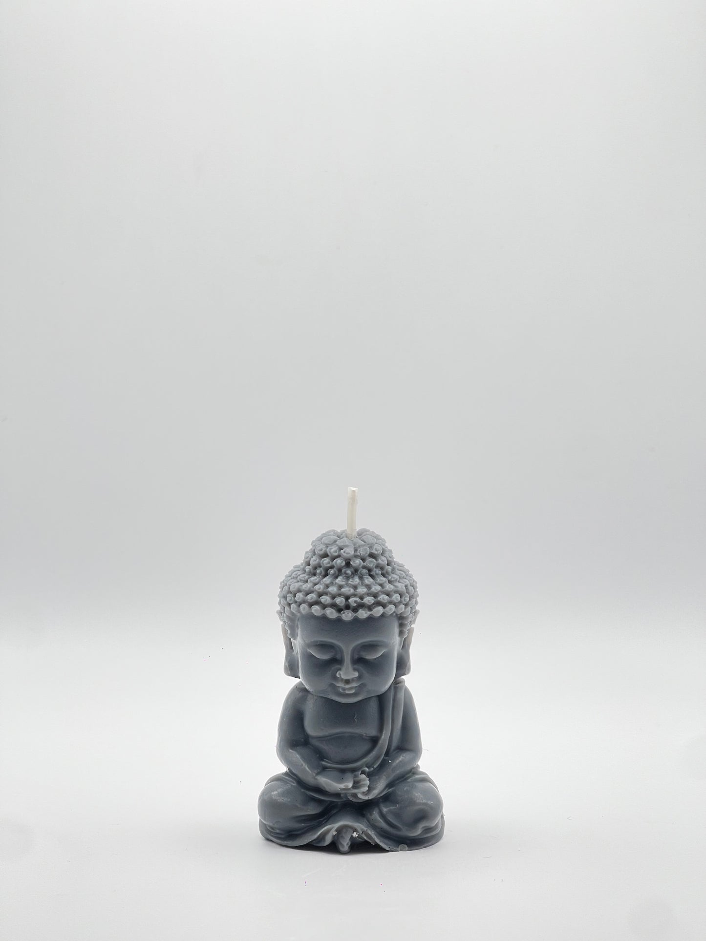 Vela "Buda Meditando" Gris Oscuro