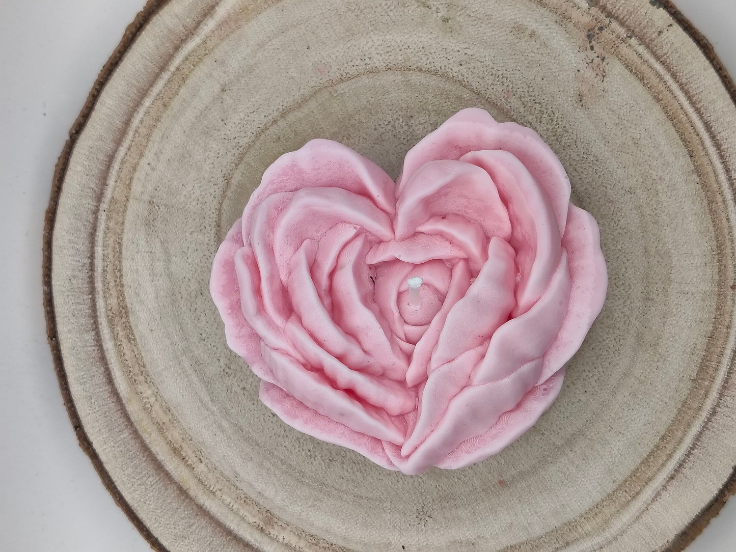 Vela "Flor de corazón "