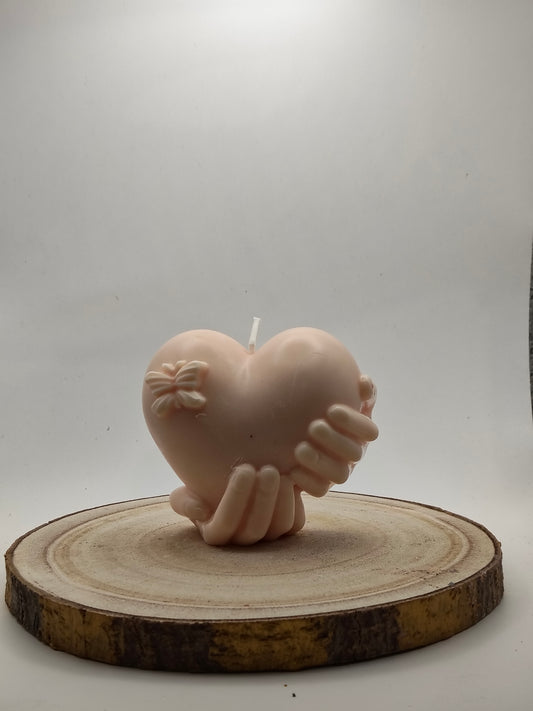 Vela "Corazón en tus manos "
