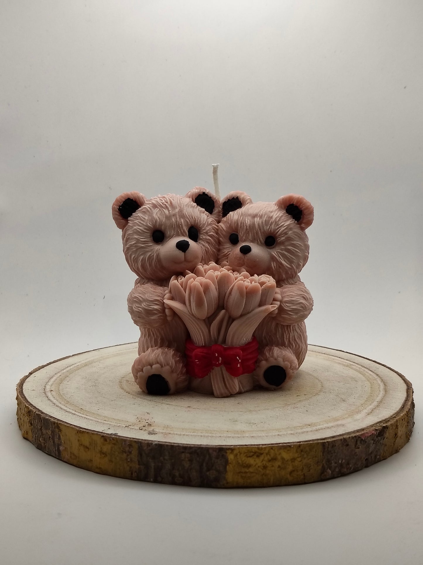 Vela "Osos con flores"